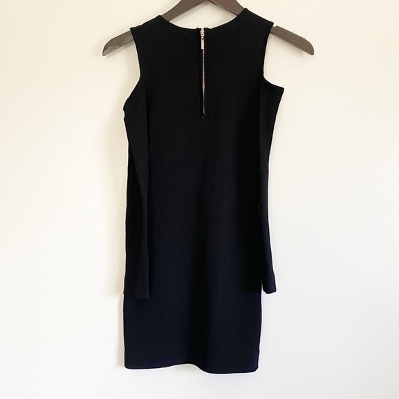 ELIZA J Knit Long Sleeve Cold Shoulder Mini Dress - Picture 6 of 7